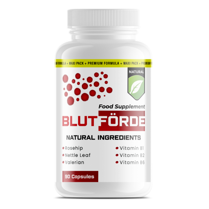 Blutforde természetes étrend-kiegészítő a vérnyomás támogatására fokhagymával és inulinnal